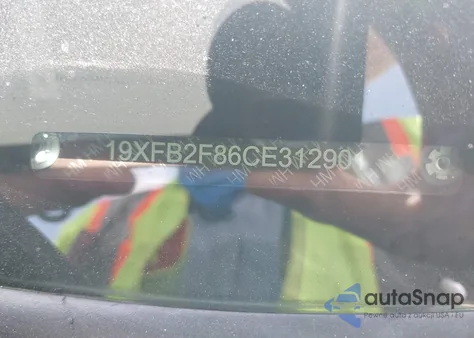 2012 Honda Civic Ex from USA, damaged, VIN 19XFB2F86CE312901